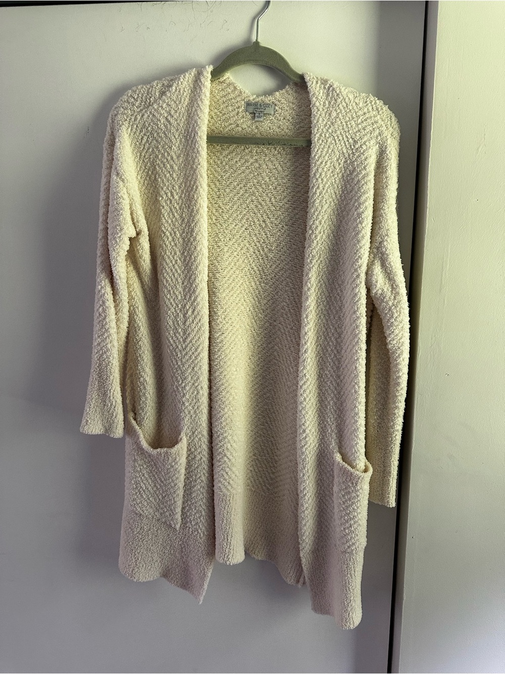 Cozy Open-Front Cream Cardigan Sweater - Soft Knit